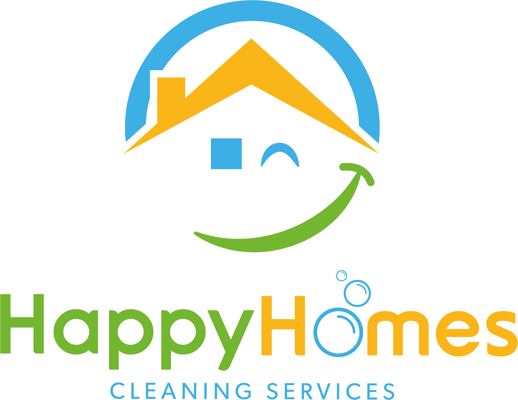 logo happy homes cleaning services@300x